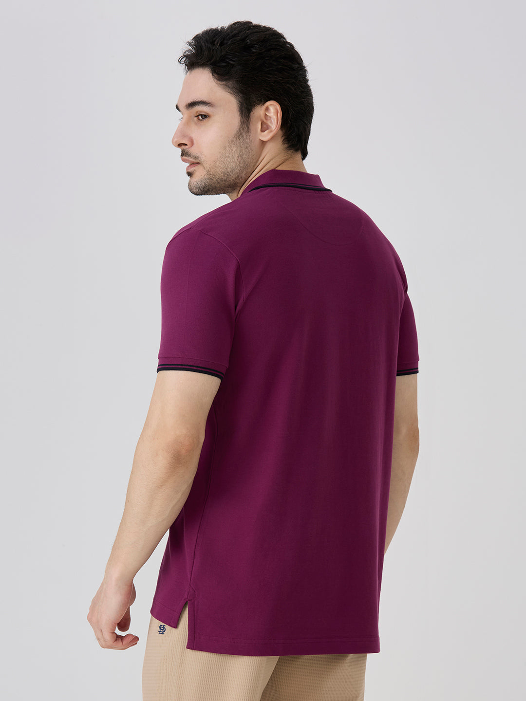 Deep Purple Premium Cotton Pique Polo