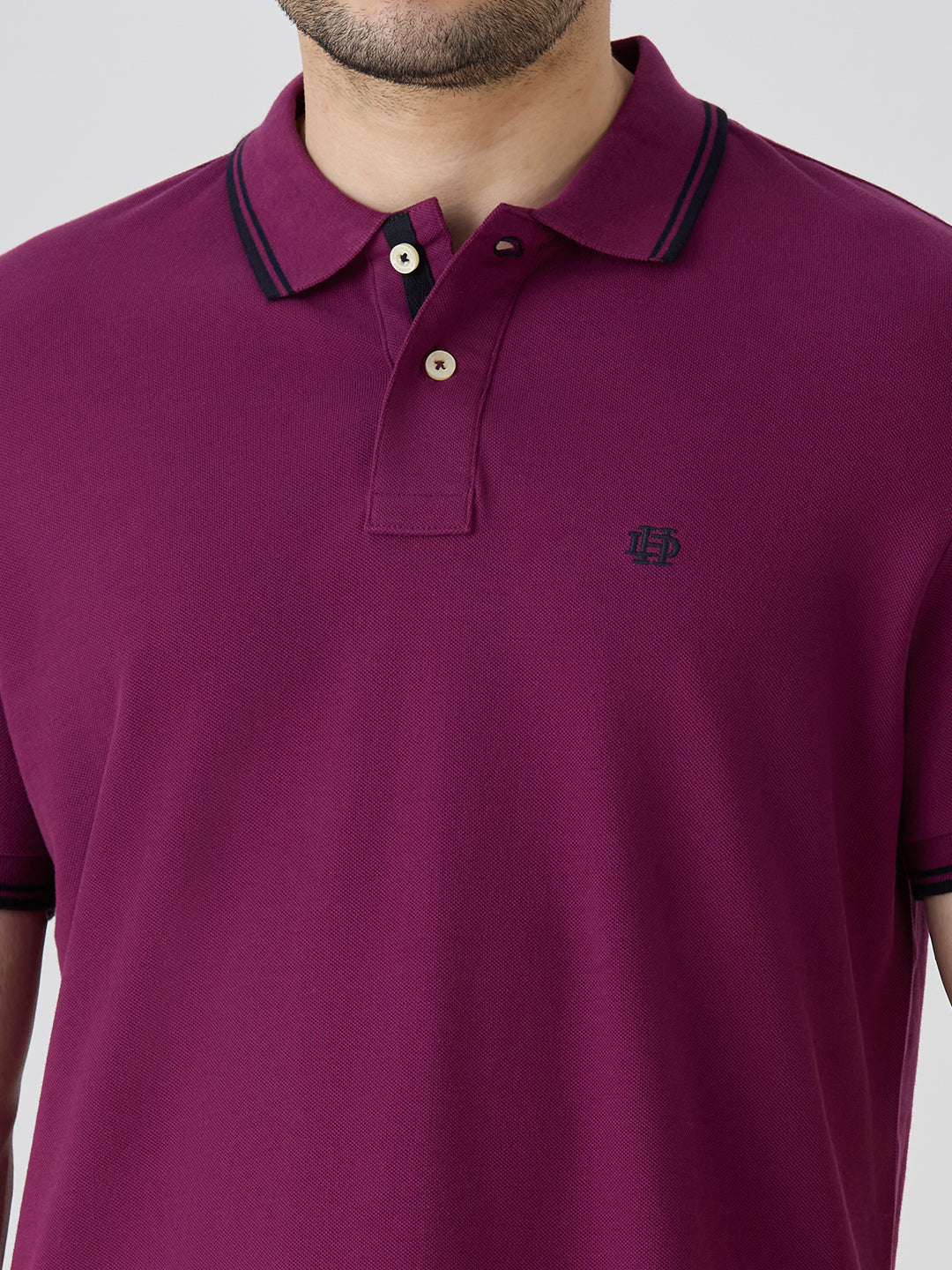 Deep Purple Premium Cotton Pique Polo