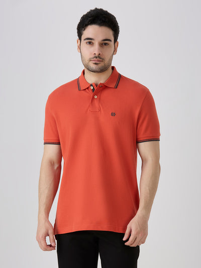 Rust Premium Cotton Pique Polo