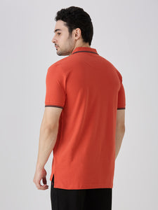 Rust Premium Cotton Pique Polo