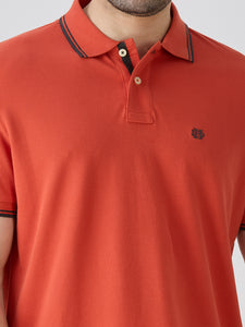 Rust Premium Cotton Pique Polo