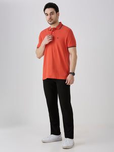 Rust Premium Cotton Pique Polo