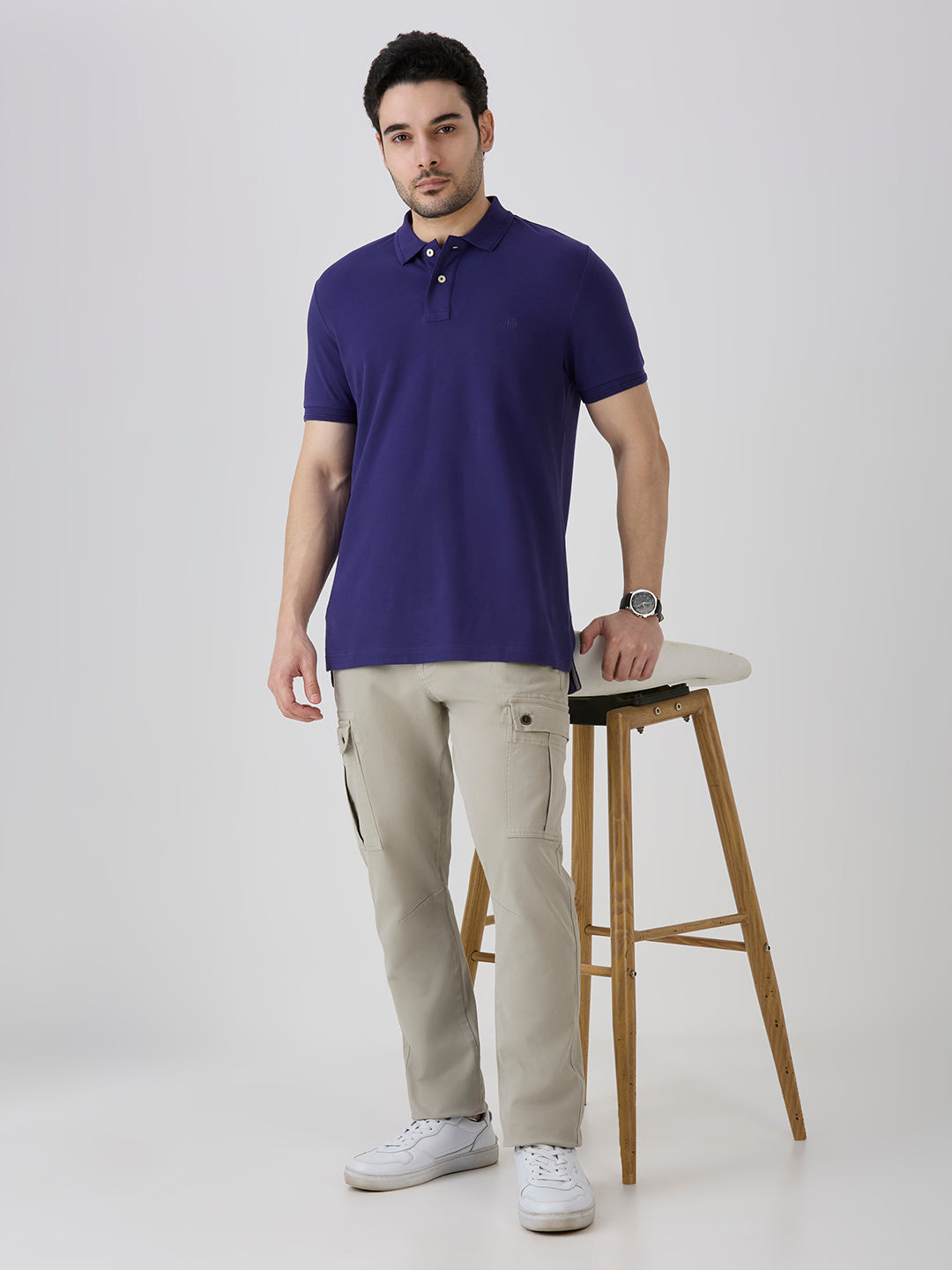 Ultra Violet Premium Cotton Pique Polo