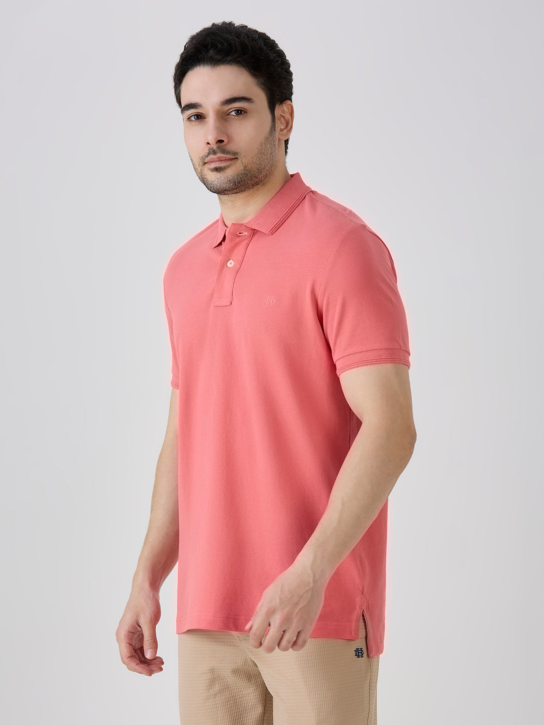 Flamingo Pink Premium Cotton Pique Polo
