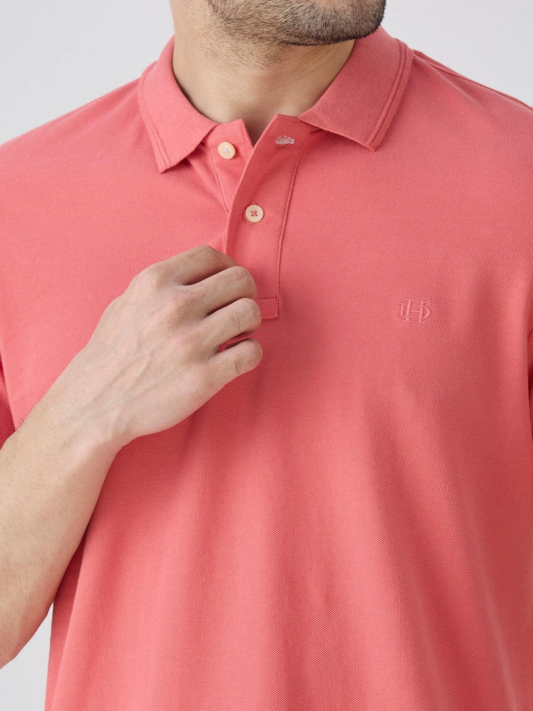 Flamingo Pink Premium Cotton Pique Polo