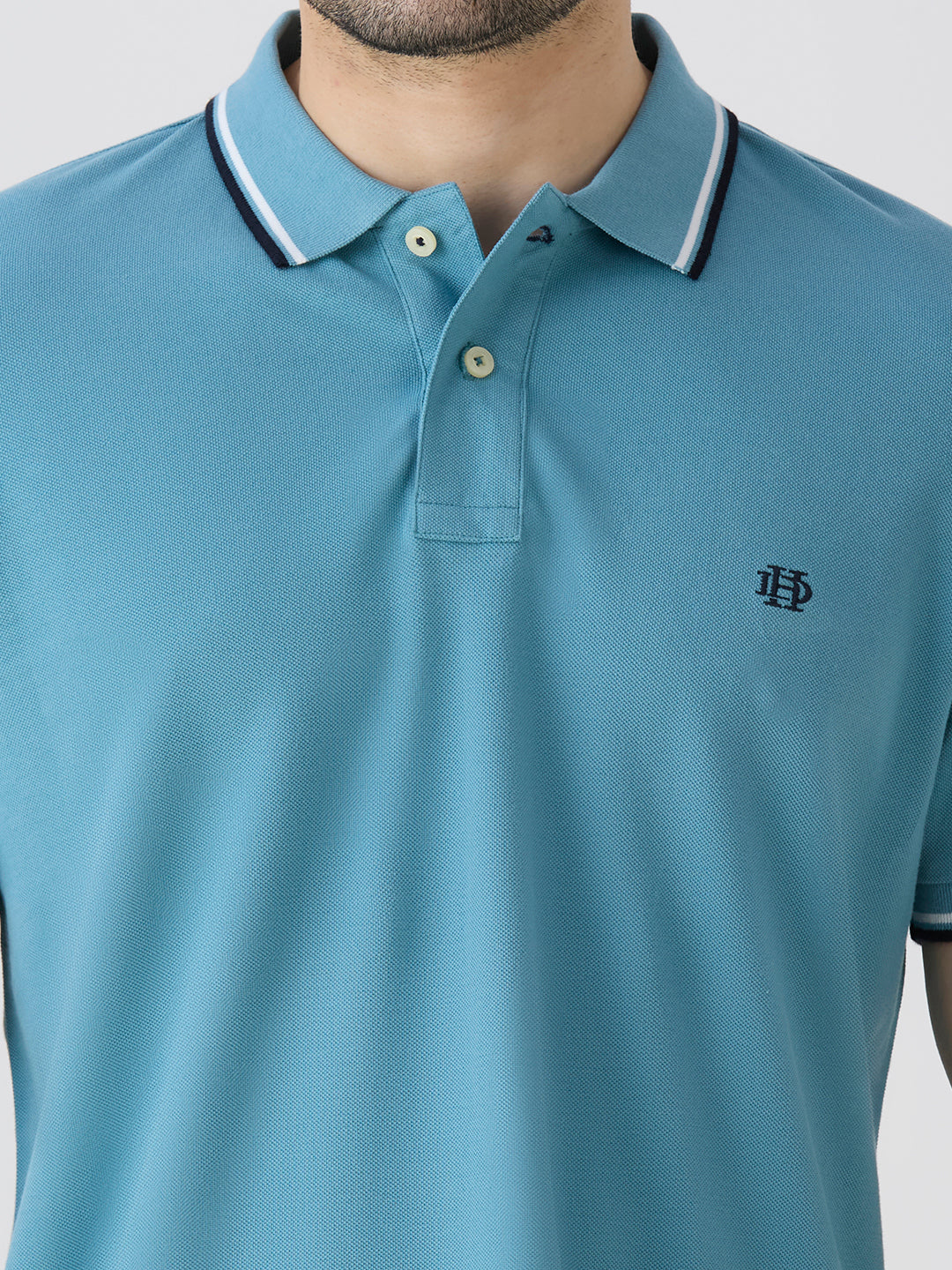 Arctic Blue Premium Cotton Pique Polo