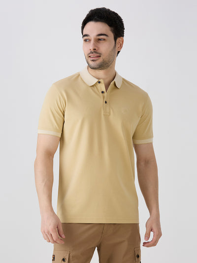 Camel Mercerised Cotton  Polo