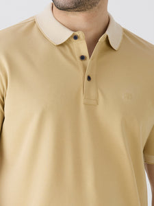 Camel Mercerised Cotton  Polo