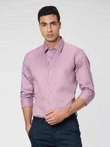Onion Slim Fit Premium Cotton Satin Solid Shirt