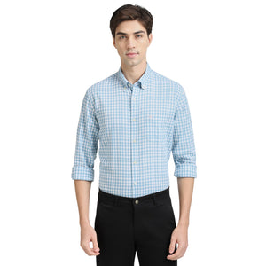 Aqua Premium Cotton Slim Fit Checks Shirt