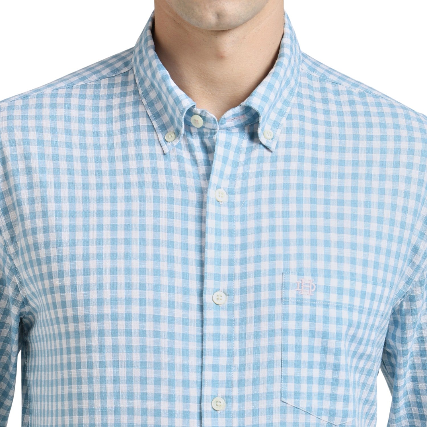 Aqua Premium Cotton Slim Fit Checks Shirt