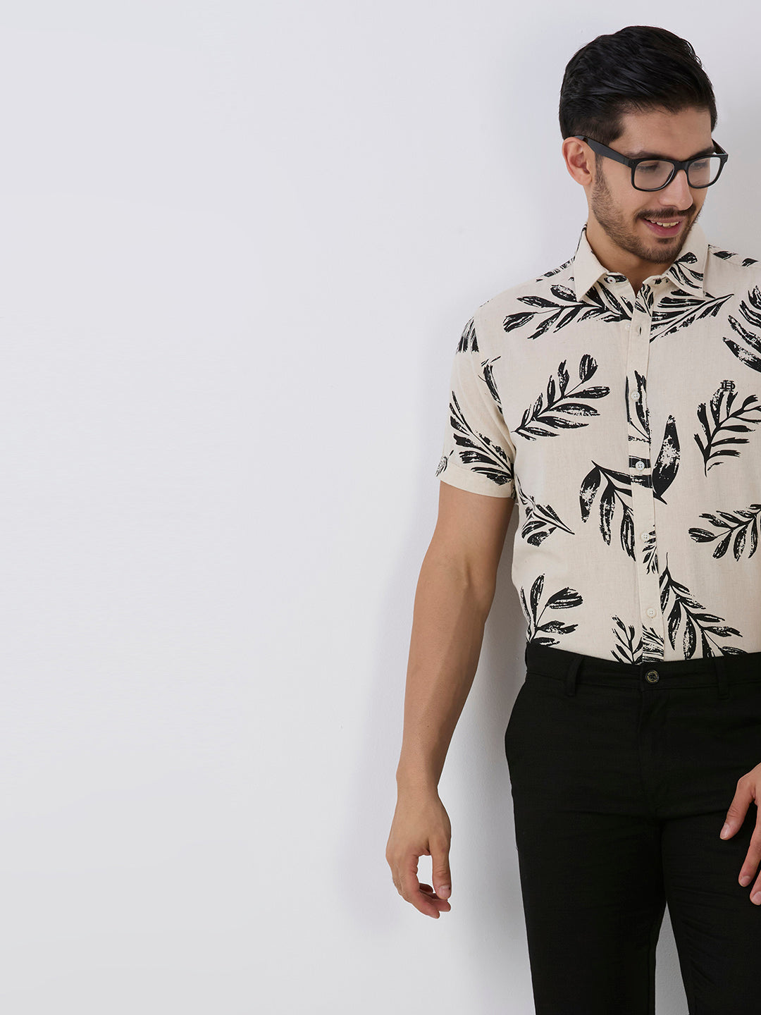 Phantom Slim Fit Premium Cotton Printed Shirt