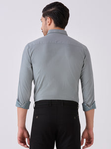 Sage Green Slim Fit Premium Cotton Solid Shirt