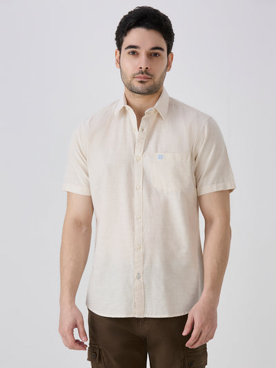 Natural Slim Fit Premium Cotton Solid Shirt