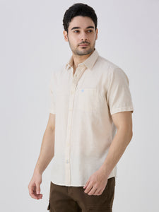 Natural Slim Fit Premium Cotton Solid Shirt