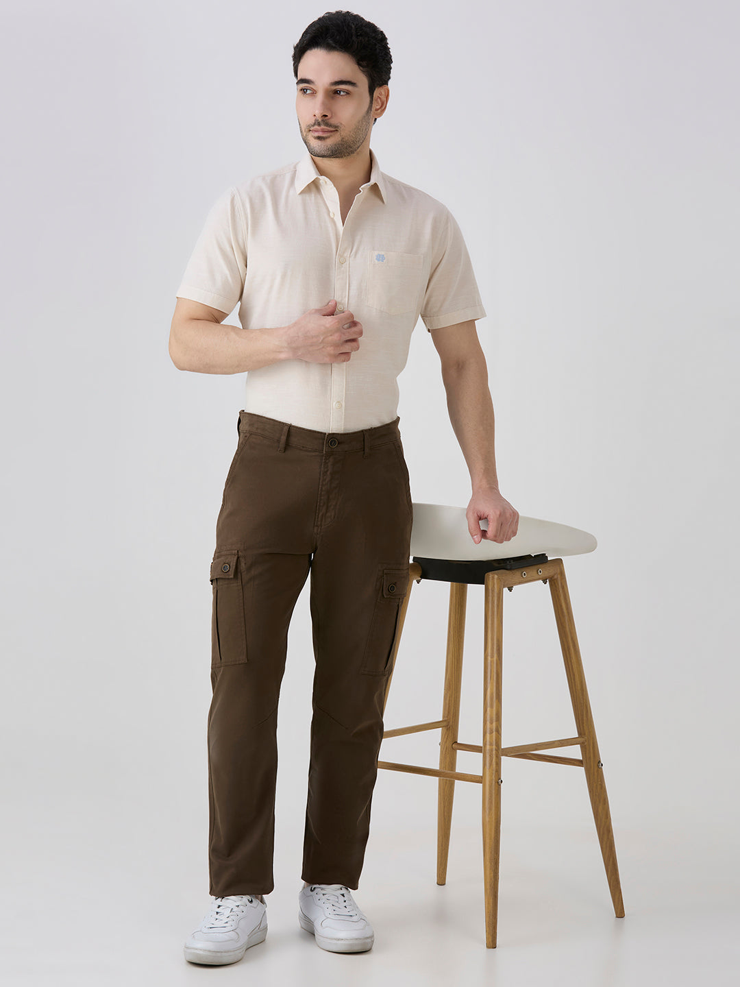 Natural Slim Fit Premium Cotton Solid Shirt
