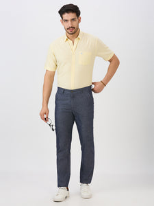 Lemon Slim Fit Premium Cotton Solid Shirt