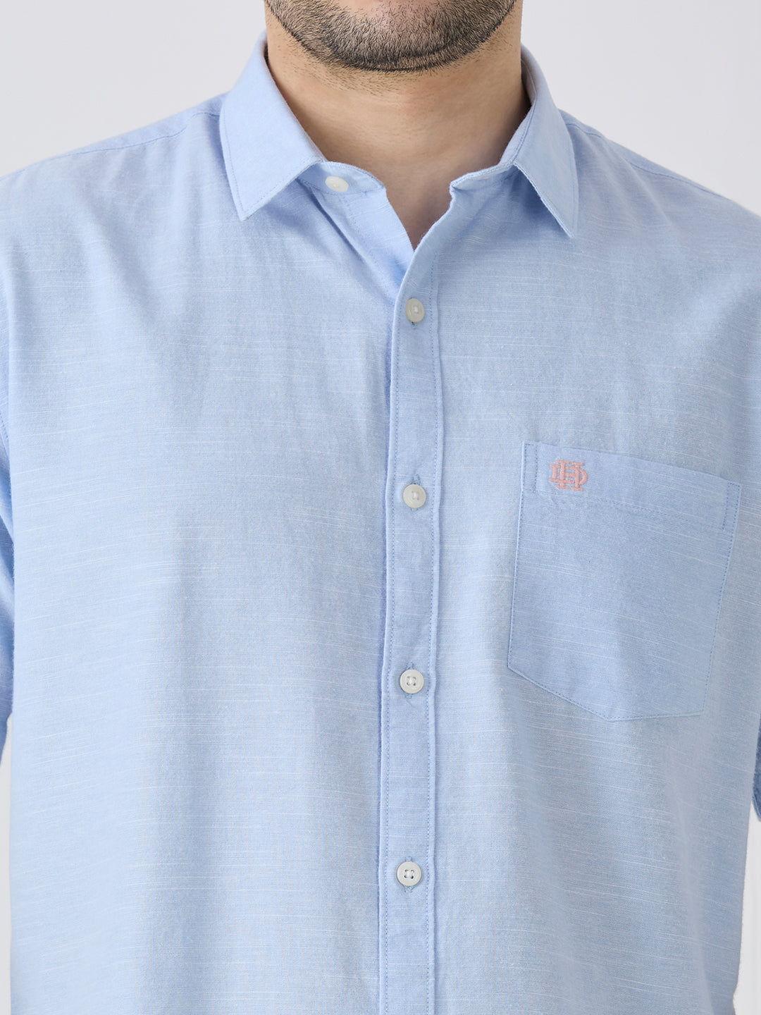 Sky Slim Fit Premium Cotton Solid Shirt