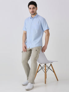 Sky Slim Fit Premium Cotton Solid Shirt