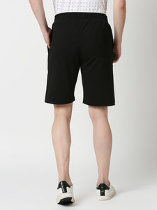 Black French Terry Lycra Shorts