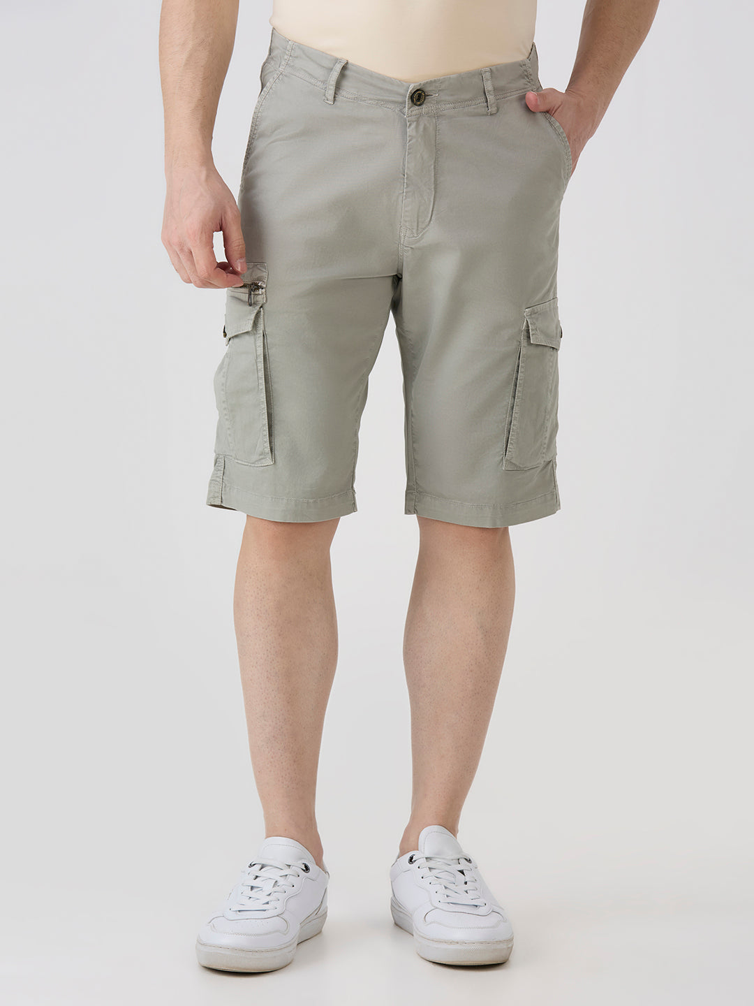 Sand-Woven Shorts-Slim Fit