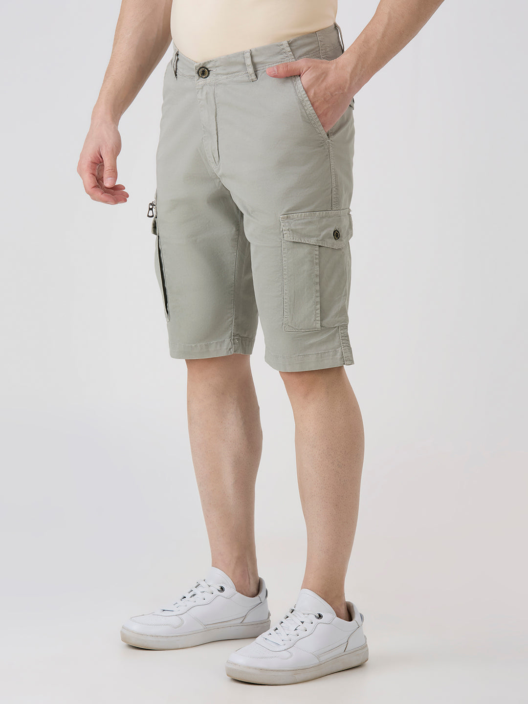 Sand-Woven Shorts-Slim Fit