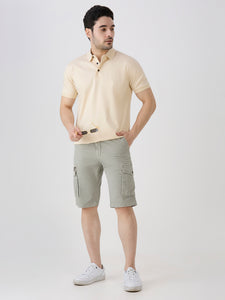 Sand-Woven Shorts-Slim Fit