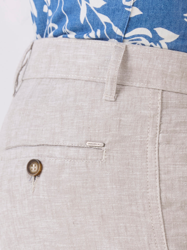 Natural-Cotton Linen-Trousers-Slim-Tapered-Fit