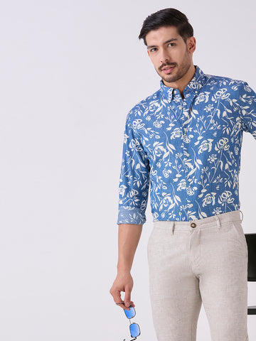 Natural-Cotton Linen-Trousers-Slim-Tapered-Fit