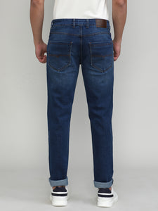 Ink Indigo Slim Tapered Stretch Jeans