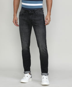Carbon Shade Slim Tapered Stretch Denim