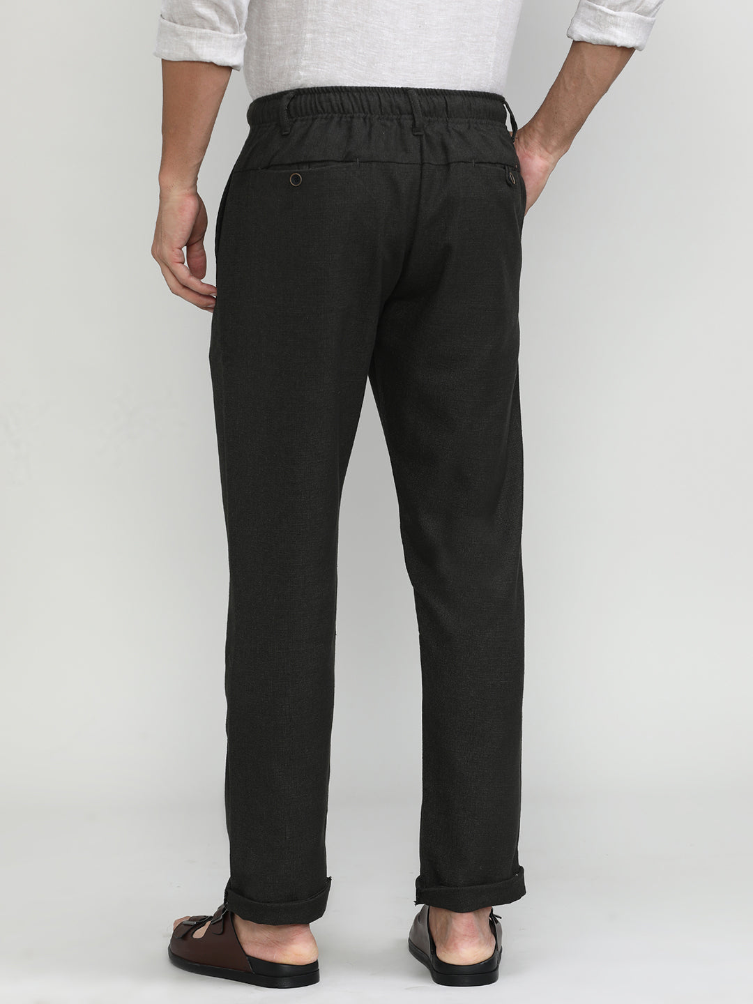 Deep Forest Cotton Travel Trousers Regular Fit
