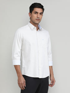 Fawn Slim Fit Premium Cotton Printed Shirt -SS25