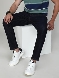 Raw Blue Ankle Length Stretch Denim