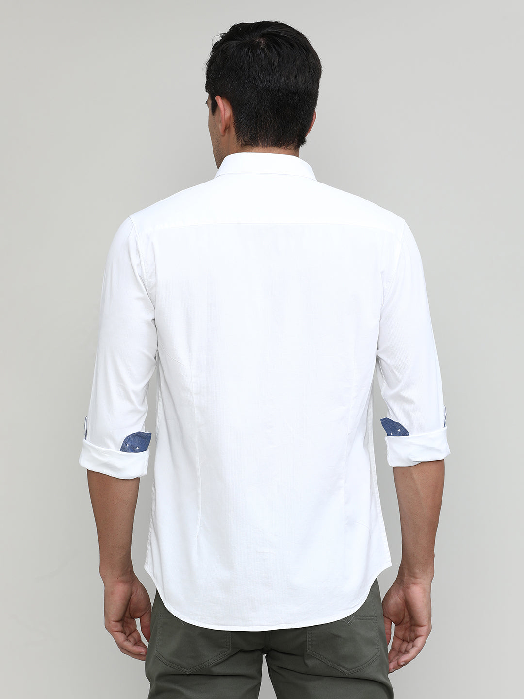Salt Slim Fit Premuim Cotton Solid Shirt With Regular Collar