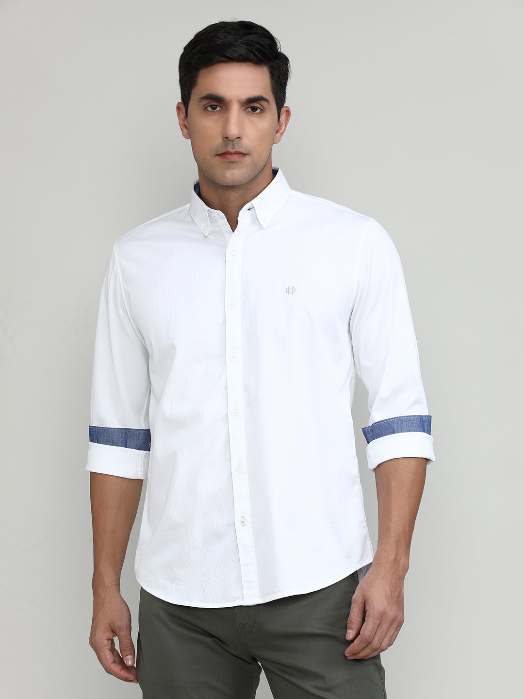 Salt Slim Fit Premuim Cotton Solid Shirt With Regular Collar