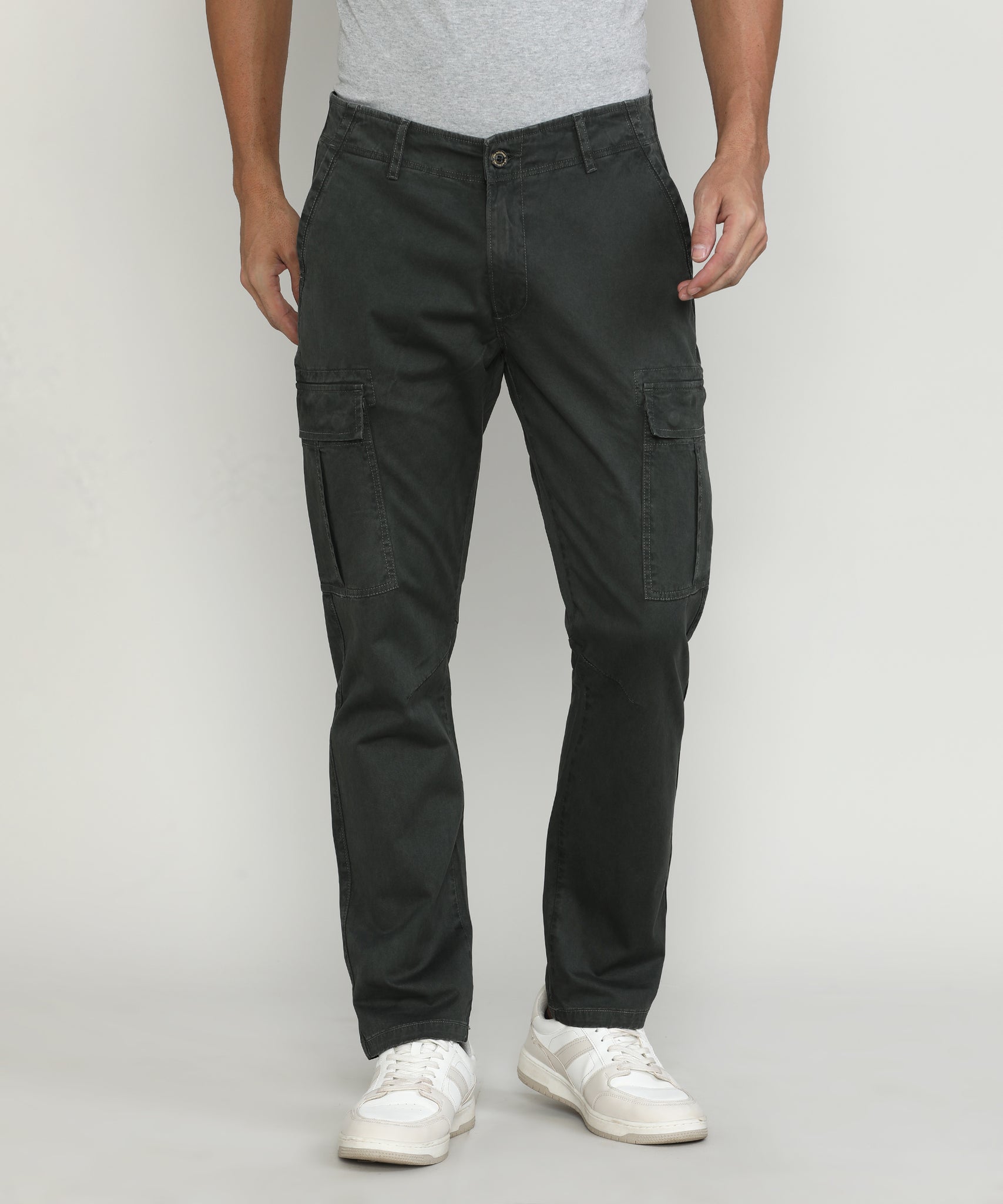 Dark Olive Cargo Pants