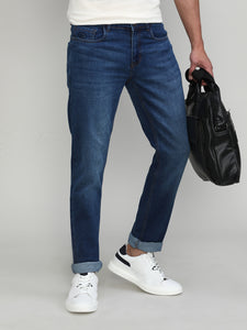 Ink Indigo Slim Tapered Stretch Jeans