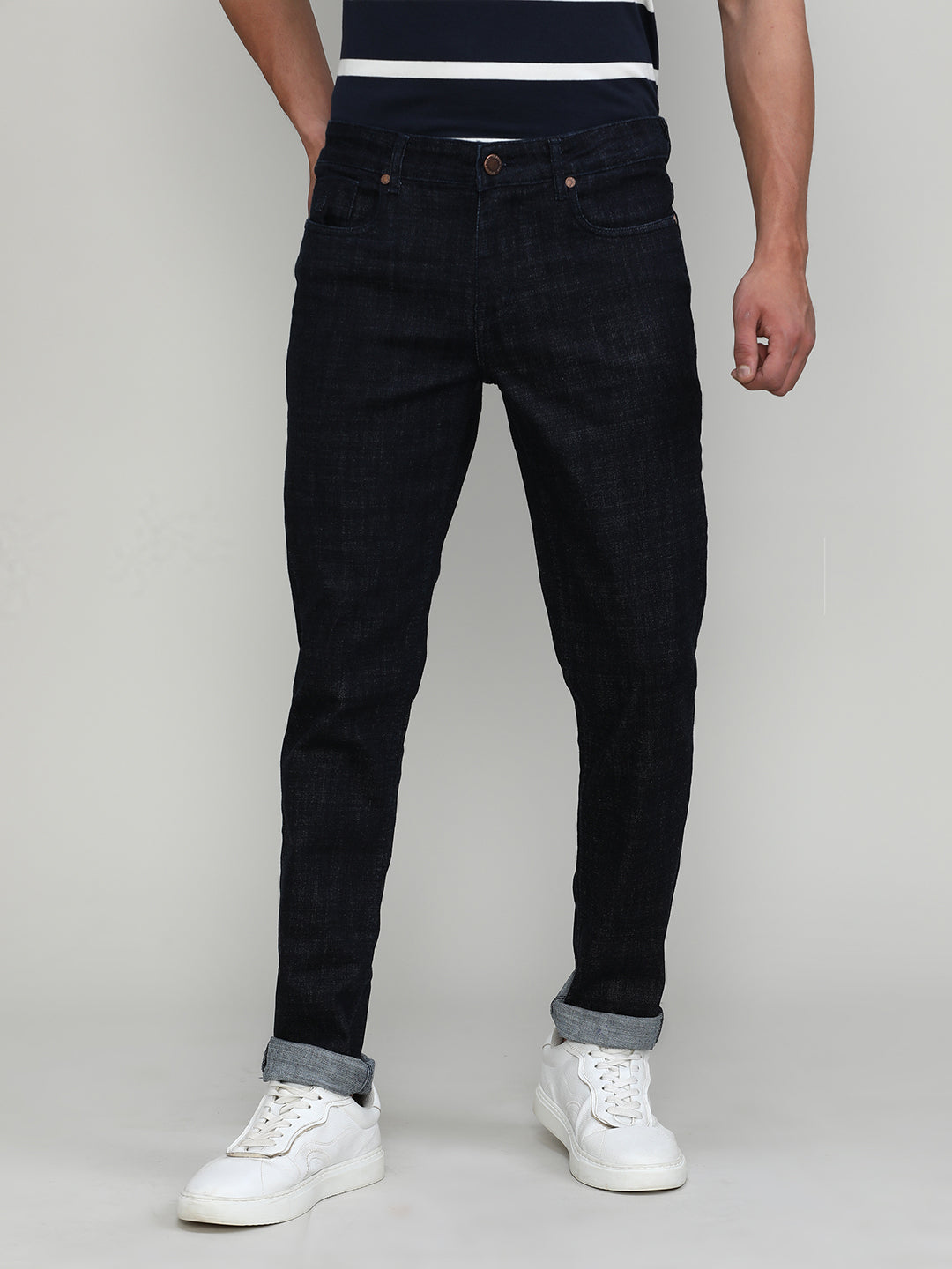 Raw Blue Slim Tapered Stretch Denim