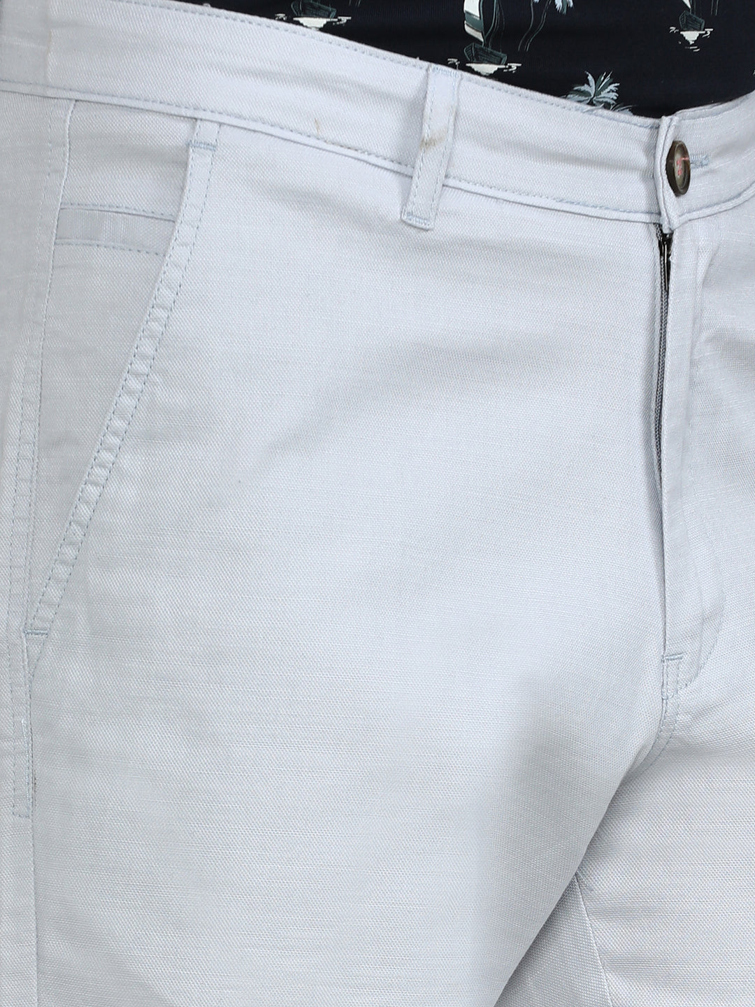 Sky Blue Cotton Shorts