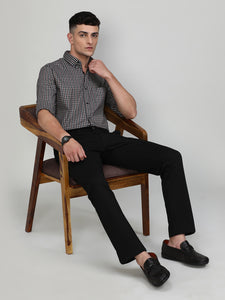 Exclusive Purple Collection Maroon Slim Fit Premium Cotton Checks Shirt