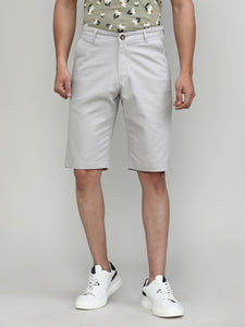 Stone Shade Cotton Shorts