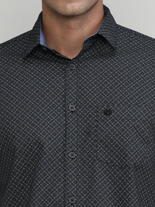 Phantom Slim Fit Premuim Cotton Printed Shirt With Regular Collar & Pocket