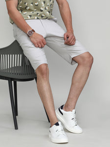 Stone Shade Cotton Shorts