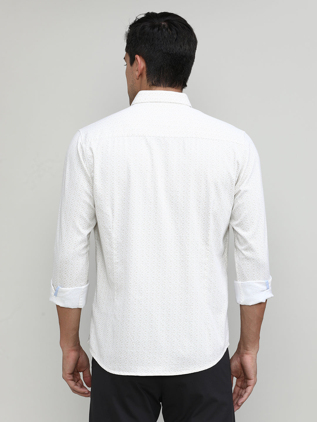 Fawn Slim Fit Premium Cotton Printed Shirt -SS25