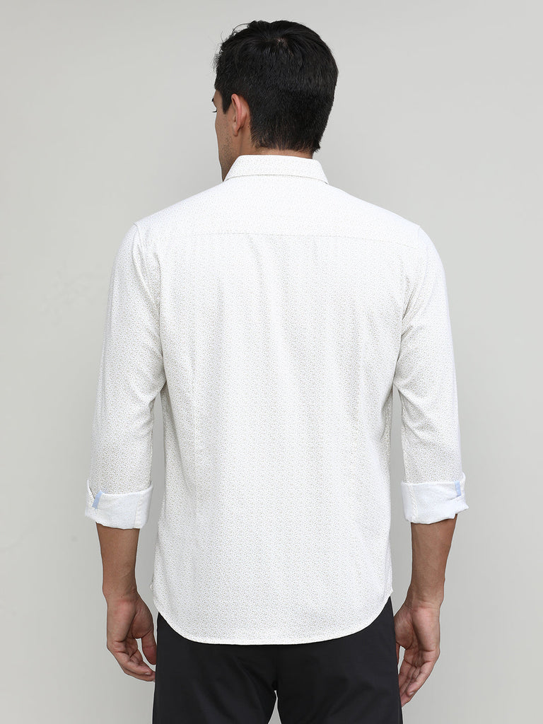 Fawn Slim Fit Premium Cotton Printed Shirt