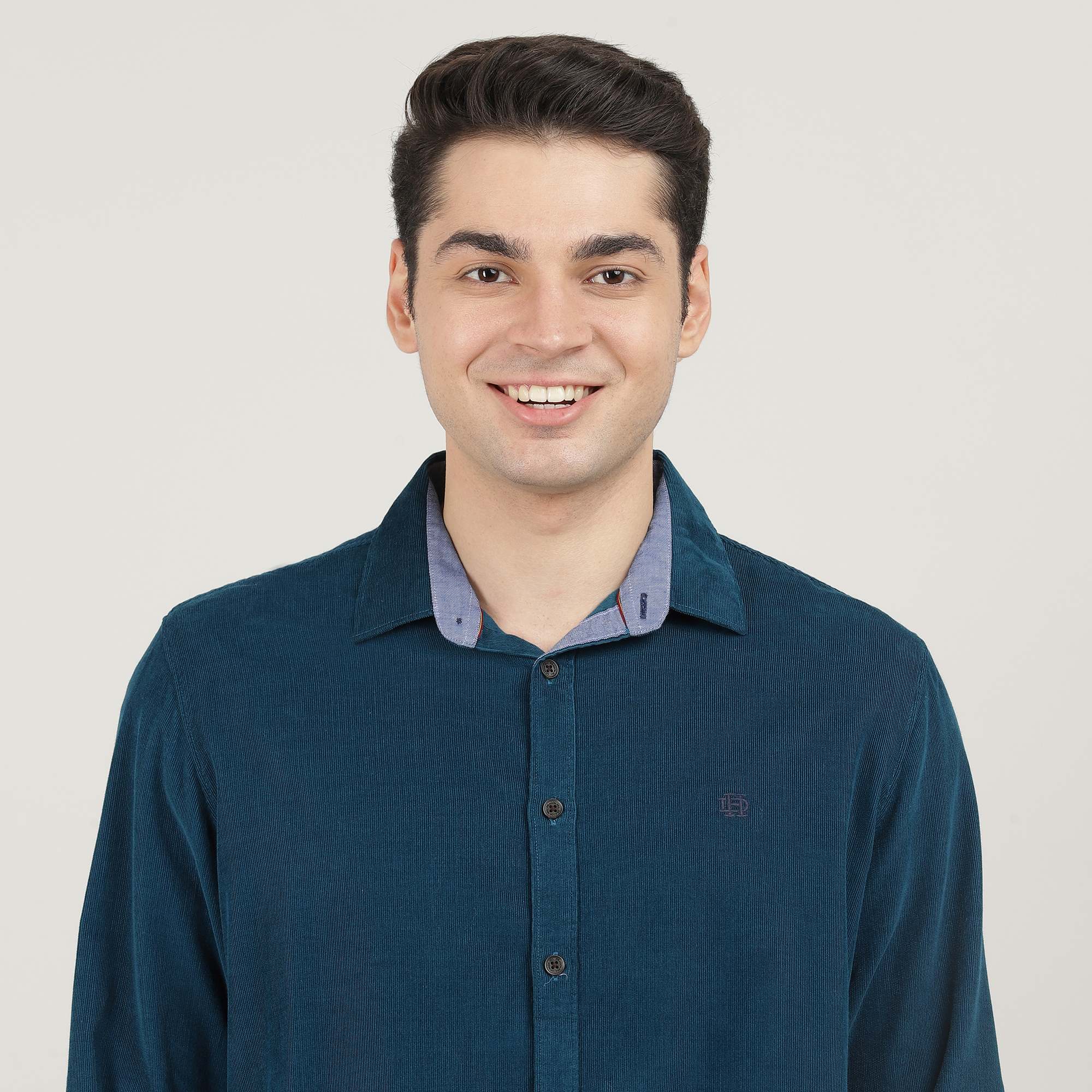 BOTTLE GREEN, FULL SLEEVES SHIRT, PLAIN-AW24