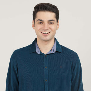 BOTTLE GREEN, FULL SLEEVES SHIRT, PLAIN-AW24