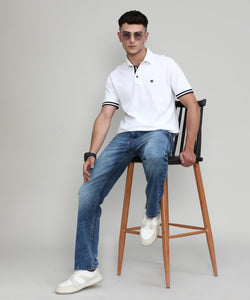 Frozone Blue Slim Straight Stretch Denim