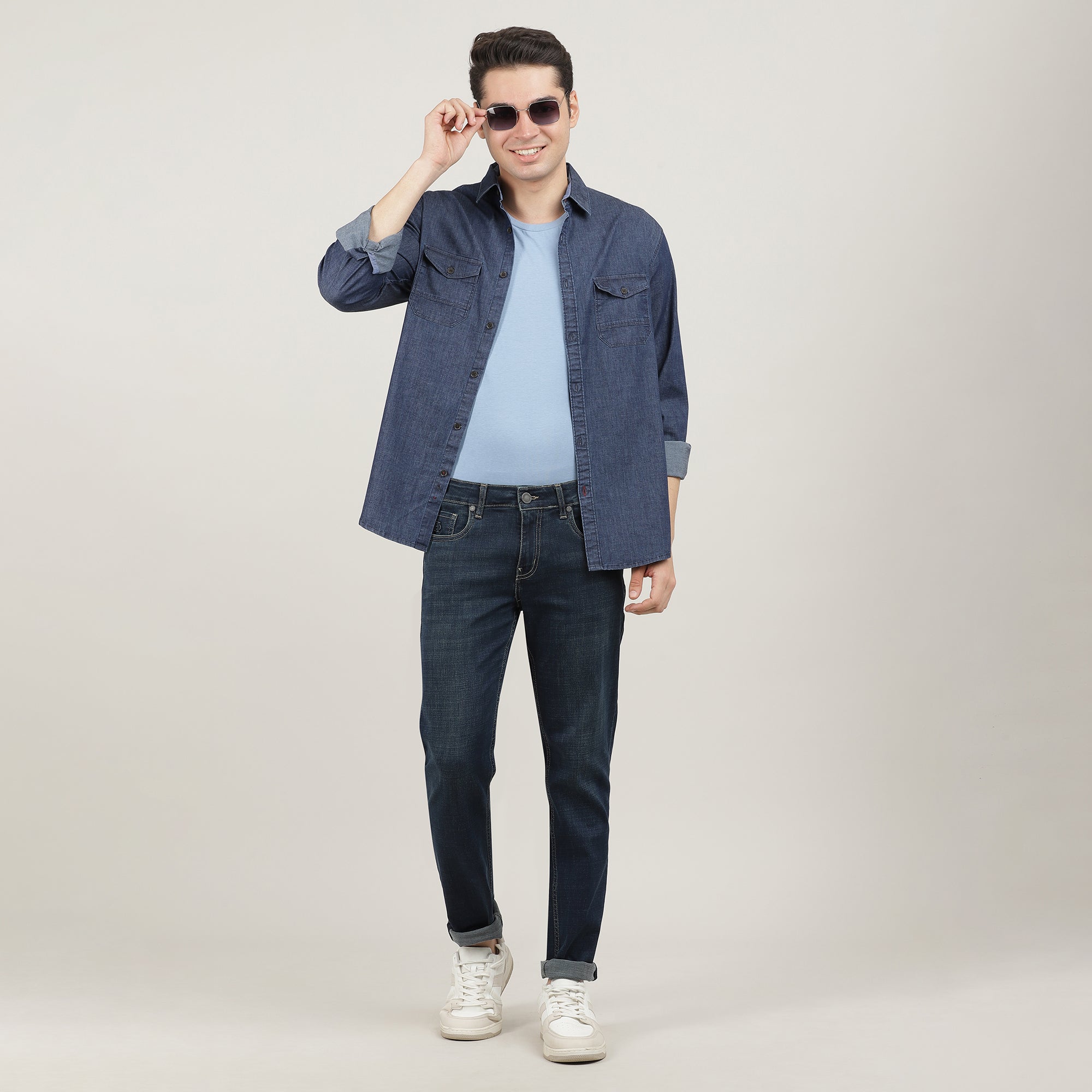 Denimax Full Sleeves Shirt With Double Pocket